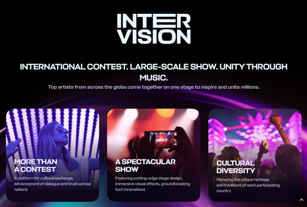 Intervision launches their official site in English
